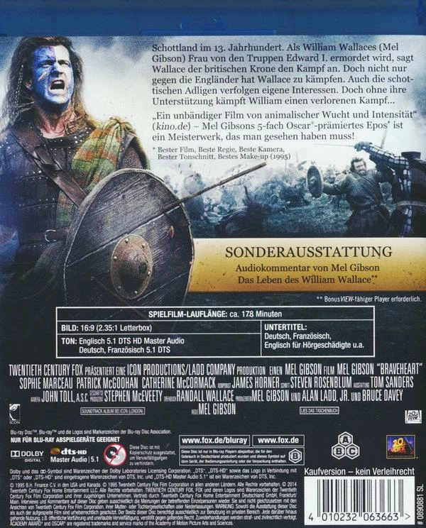 Bon marché ⭐ Braveheart (1995) (Single Edition) 🔔 2 Bon marché ⭐ Braveheart (1995) (Single Edition) 🔔 – Image 2