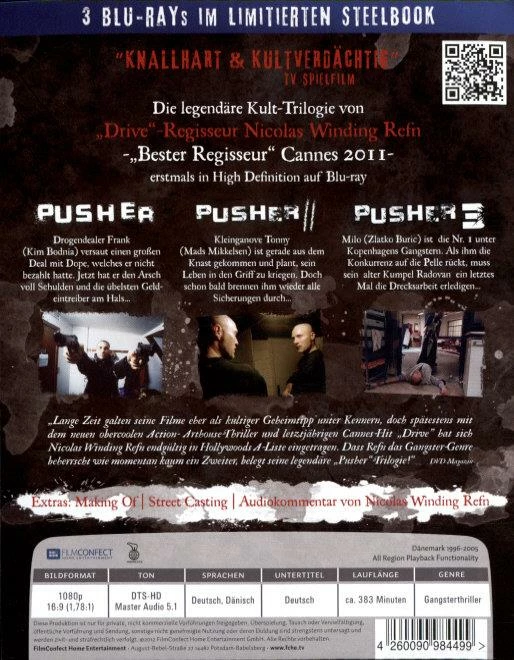 Coupon 🔥 Pusher Trilogie (Limited Black Steel Edition, Steelbook, 3 Blu-rays) 🤩 2 Coupon 🔥 Pusher Trilogie (Limited Black Steel Edition, Steelbook, 3 Blu-rays) 🤩 – Image 2