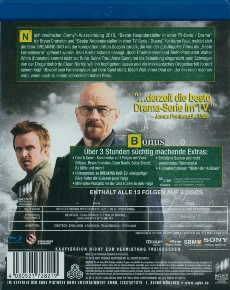 Meilleur prix 😉 Breaking Bad - Staffel 3 (3 Blu-rays) 👍 2 Meilleur prix 😉 Breaking Bad - Staffel 3 (3 Blu-rays) 👍 – Image 2