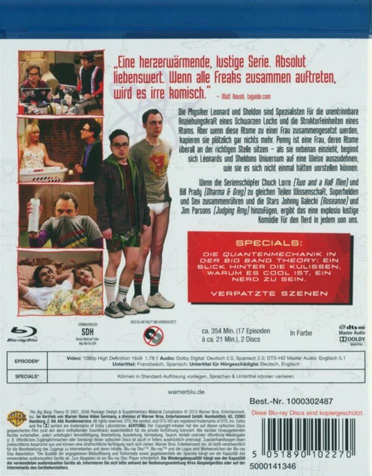Bon marché 😍 The Big Bang Theory - Staffel 1 (2 Blu-rays) ✔️ 2 Bon marché 😍 The Big Bang Theory - Staffel 1 (2 Blu-rays) ✔️ – Image 2