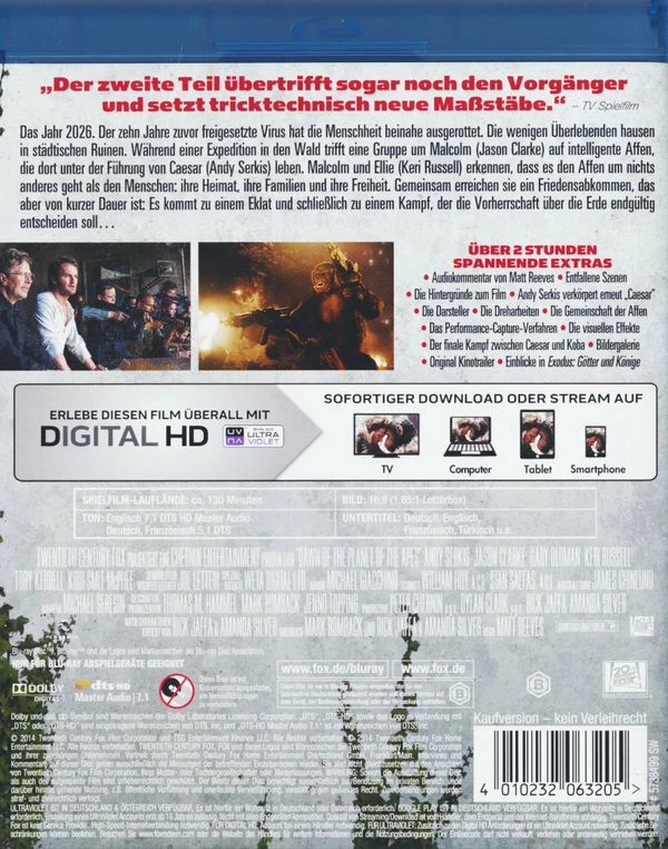 Vente flash ⌛ Planet Der Affen: Revolution (2014) 👍 3 Vente flash ⌛ Planet Der Affen: Revolution (2014) 👍 – Image 3