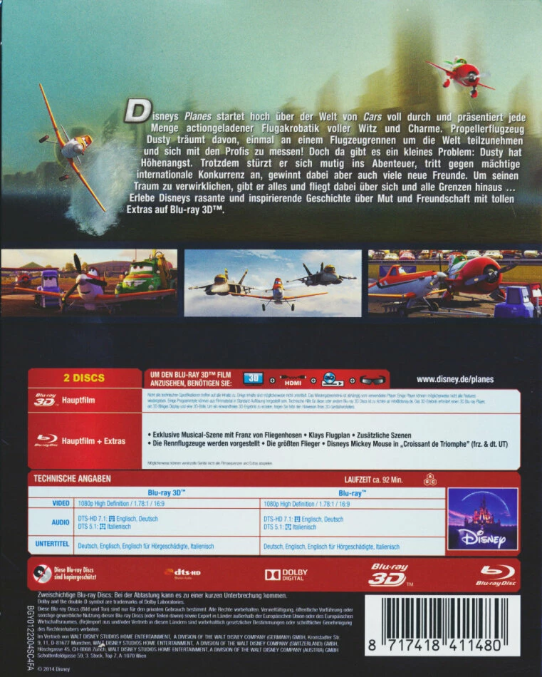 Tout neuf 🧨 Planes (2013) (Blu-ray 3D + Blu-ray) 😉 2 Tout neuf 🧨 Planes (2013) (Blu-ray 3D + Blu-ray) 😉 – Image 2