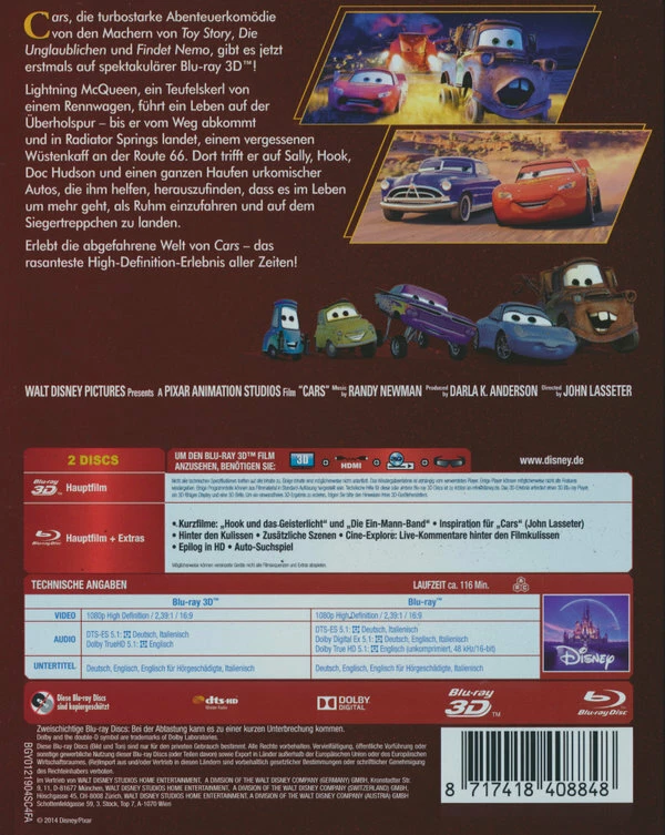 Offres 😍 Cars (2006) (Blu-ray 3D + Blu-ray) 🥰 3 Offres 😍 Cars (2006) (Blu-ray 3D + Blu-ray) 🥰 – Image 3