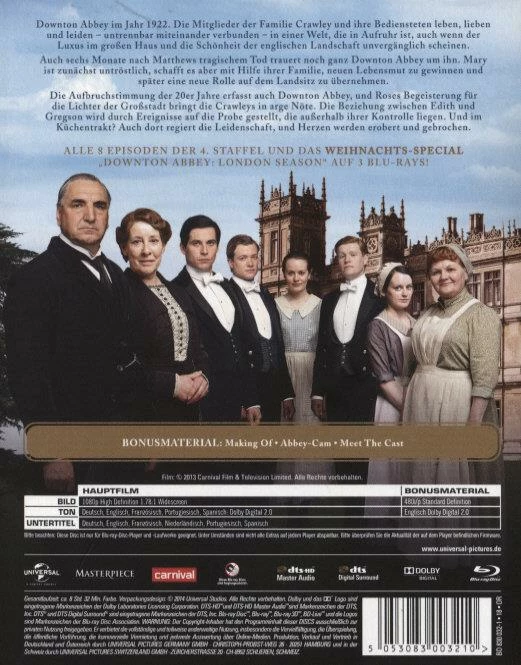 Meilleur prix ⌛ Downton Abbey - Staffel 4 (3 Blu-rays) 🌟 2 Meilleur prix ⌛ Downton Abbey - Staffel 4 (3 Blu-rays) 🌟 – Image 2