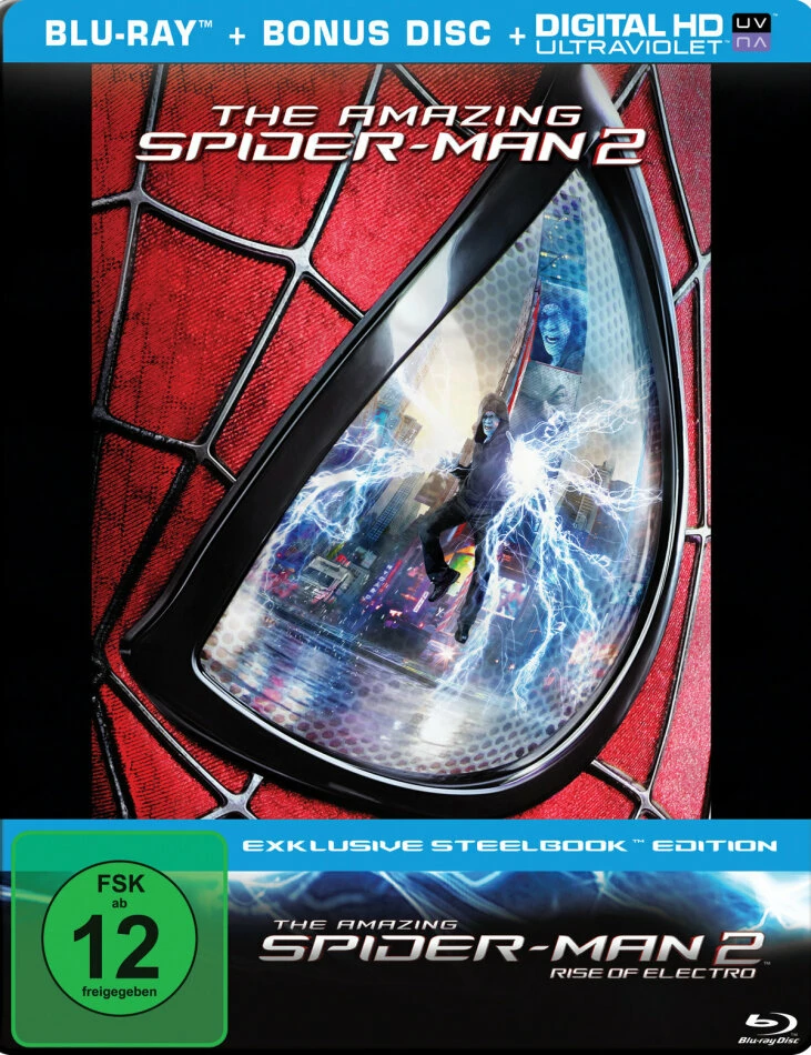 Promo 👍 The Amazing Spider-Man 2 - Rise Of Electro (2014) (Steelbook, 2 Blu-rays) 😍 1 Promo 👍 The Amazing Spider-Man 2 - Rise Of Electro (2014) (Steelbook, 2 Blu-rays) 😍