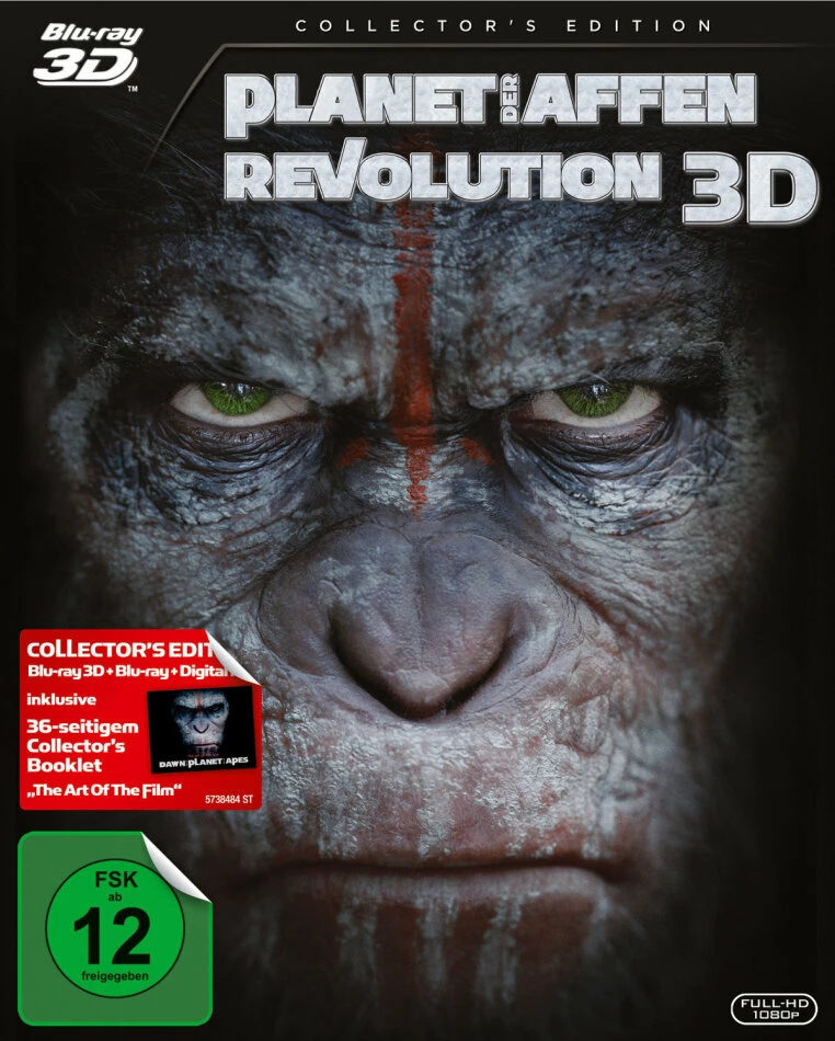 Vente flash 🎁 Planet Der Affen: Revolution (2014) (Collector's Edition, Blu-ray 3D + Blu-ray) 🥰 1 Vente flash 🎁 Planet Der Affen: Revolution (2014) (Collector's Edition, Blu-ray 3D + Blu-ray) 🥰