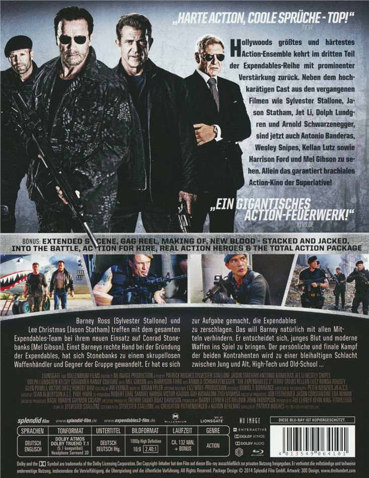 Le moins cher 🎉 The Expendables 3 (2014) - A Man's Job (2014) (Director's Cut, Limited Extended Edition, Steelbook) 💯 2 Le moins cher 🎉 The Expendables 3 (2014) - A Man's Job (2014) (Director's Cut, Limited Extended Edition, Steelbook) 💯 – Image 2