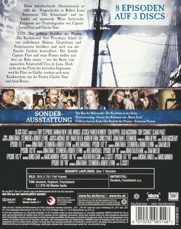 Meilleur prix ❤️ Black Sails - Staffel 1 (3 Blu-rays) 🎁 2 Meilleur prix ❤️ Black Sails - Staffel 1 (3 Blu-rays) 🎁 – Image 2