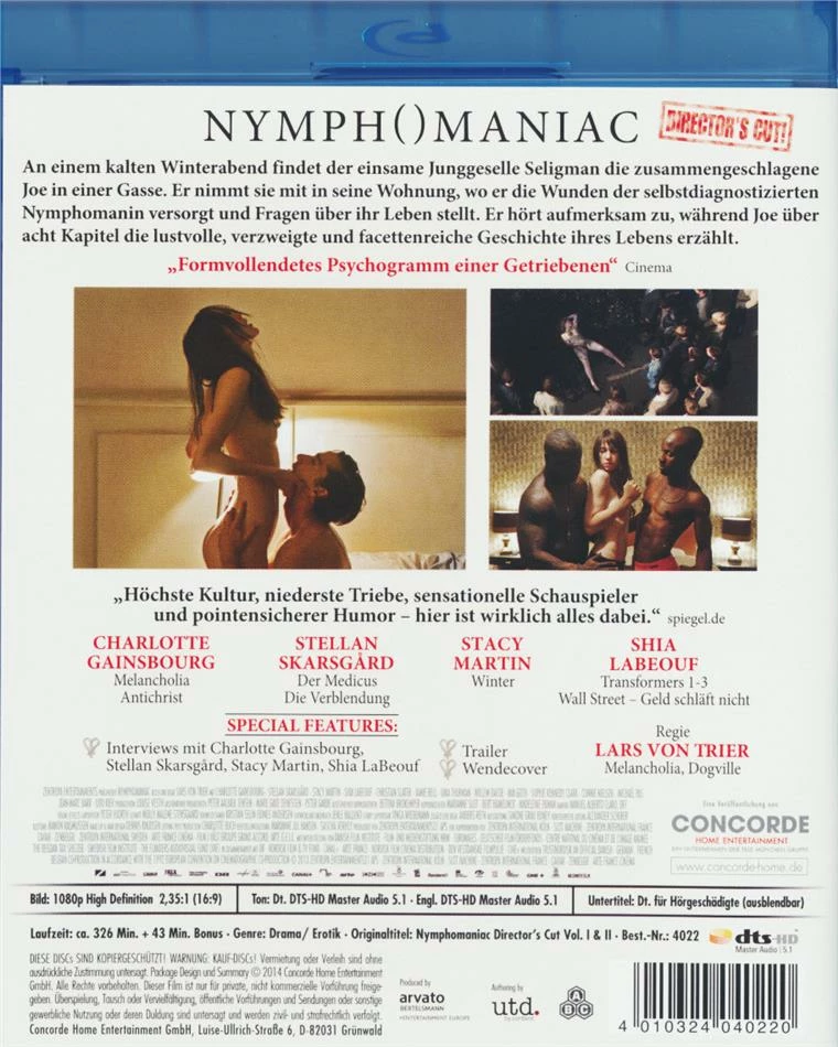 Meilleure affaire đ„ Nymphomaniac - Vol. 1 & 2 (Director's Cut, 2 Blu-rays) đ„ 2 Meilleure affaire đ„ Nymphomaniac - Vol. 1 & 2 (Director's Cut, 2 Blu-rays) đ„ â Image 2
